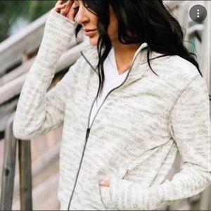 Zyia Size M cream combo zipper jacket. Worn Once